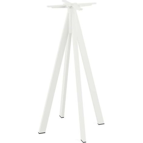 Piètement pour mange-debout Blanc 60x60x108cm - Feros (1/2)