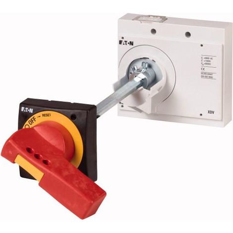 Poignée rotative à commande rompue sur porte rouge jaune taille 4 version NA 000271452 EATON NZM4 XTVDVR NA
