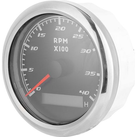 Tachymètre bateau nautique compteur tours jauge horamètre LCD 3.3in 12V/24V (1/5)