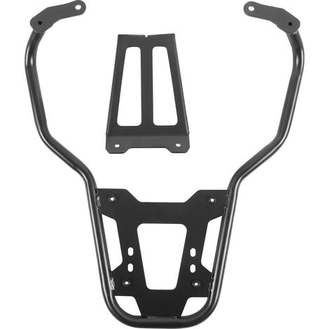 Portaequipajes trasero, compatible con Piaggio Vespa GTS 300, instalación segura, color negro. (1/2)