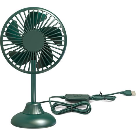 Mini ventilateur portable pour voiture, silencieux et puissant, avec 3 vitesses et une rotation à 360°. Idéal pour la voiture, la maison, le bureau et les voyages. (1/5)