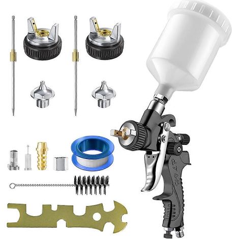 Pistolet à peinture pneumatique HVLP - Kit mini pour automobile (1/5)