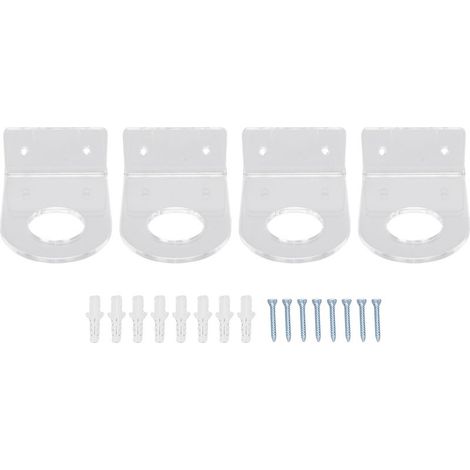 Support de Présentation pour Balles Transparent en Acrylic - 4 Supports de Montage Murale pour Balles de Baseball et Sports avec Installation Facile (1/5)