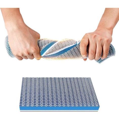 Mousse Filtre Aquarium 8D Ouate Aquarium 30 x 20 cm Mousse filtrante en nid d'abeille Mousse Réutilisables Filtre pour Aquarium Ouate Coupés n'importe Quelle Taille pour Aquarium Bac Poi (1/4)