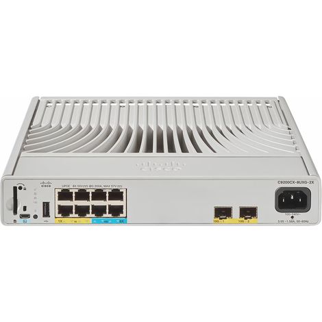 Cisco Catalyst C9200CX-8UXG-2X-A switch di rete Gestito L2/L3 Supporto Power over Ethernet (PoE) Grigio