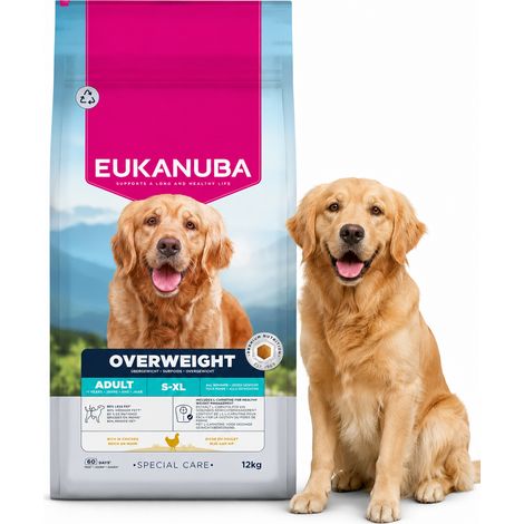 EUKANUBA Soins quotidiens pour chiens adultes en surpoids, 12 kg, au poulet (1/2)