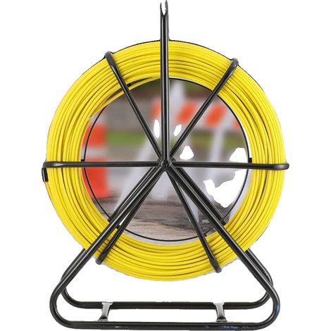 Extractor de hilo de pesca, construcción de fibra de vidrio, aplicaciones versátiles, 100 m (6 mm) (1/2)