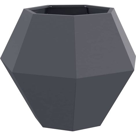 Planter Anthracite 75 x 75 x 60 cm Steel vidaXL