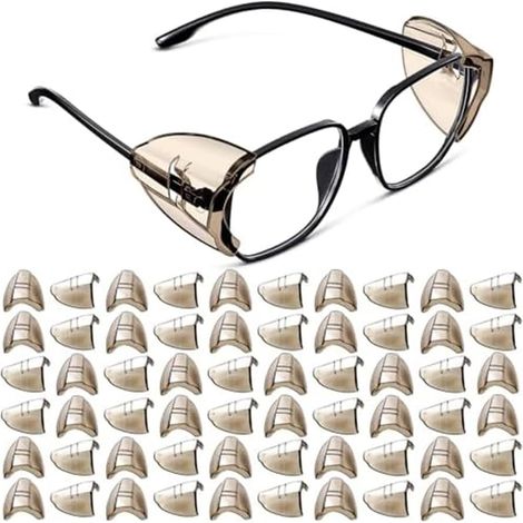 Lunettes de Sécurité Protections Latérales pour Lunettes de vue Slipon SideShields Protections Latérales Noir Transparent (1/5)
