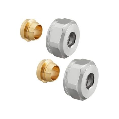 Raccordi a compressione Ofix CEP per CU 15mmX3/4 (set=2 pezzi), guarnizioni morbide (1/4)
