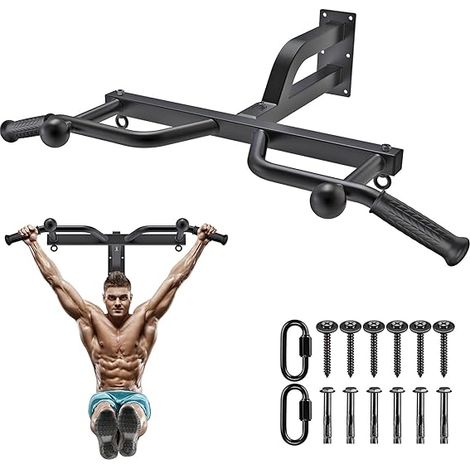 Barre de traction murale Multifonctionnelle Bandes de traction réglables pour tractions entraînement du corps système de gym sac de frappe Bandes de résistance (1/5)