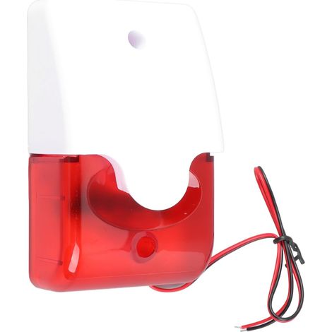Alarme Filaires Stroboscopique avec Sir ne Sonore 110 DB et Flash 1200 LM Alimentation 220 V Compatible Syst Mes Domestiques IP65 (1/5)