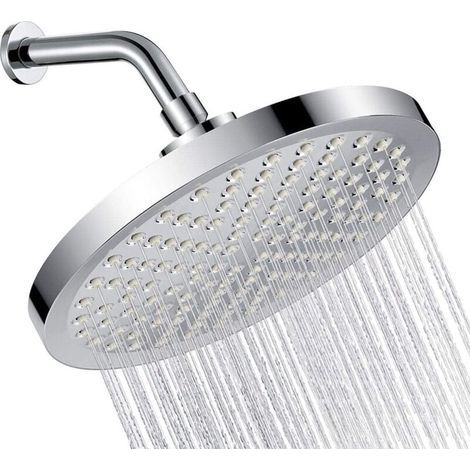 Pomello doccia fisso ad alta pressione in ABS, facile da installare, 6 pollici, pomello doccia moderno per bagno (1/4)