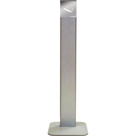 Posacenere a Colonna Argento ALUBOX - Design Elegante e Resistente