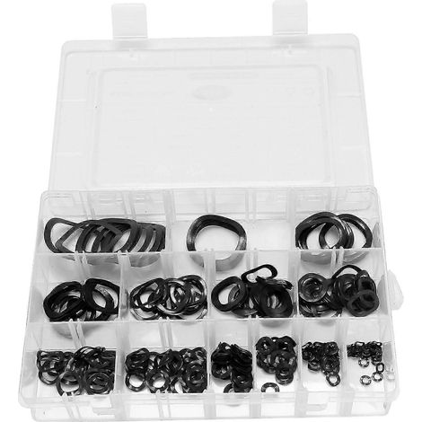 Ensemble de 320 rondelles ondulées à ressort de compression en acier au carbone JG (1/5)