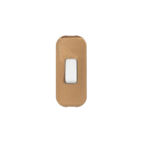 Legrand – Interrupteur à bascule 2A 250V – Touche luminescente – Finition vieil or – Mécanisme va-et-vient pour lampes de chevet