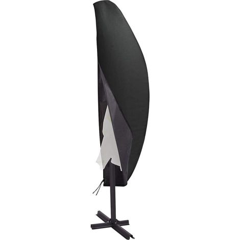 Housse de Protection pour Parasol, Parasol de Jardin/Parapluie de Cantilever Couverture avec Fermeture à Glissière, 420D Oxford Imperméable/Anti-UV avec Sac de Rangement (205x57x48x25cm) (1/5)