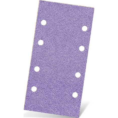 MENZER Purple HD Klett-Schleifblätter, 186 x 93 mm, 8-Loch, f. Schwingschleifer, Keramik-Mix (50 Stk.) K400 (1/5)