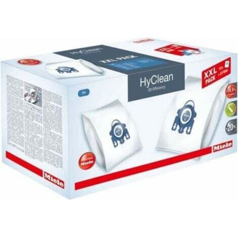 Union – Sacs aspirateur HyClean 3D efficiency – Lot de 16 sacs – Filtration 99,9% particules fines – Compatible Miele Complete C2/C3/S2/S5/S8 (1/4)