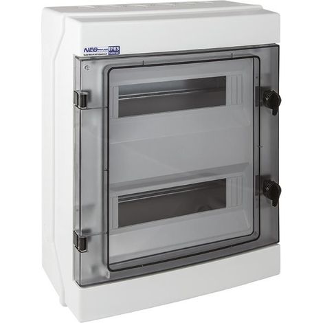 Aufputz-, hermetisch abgedichteter Modulverteiler 2 x 12-modul IP65 RH 36,24