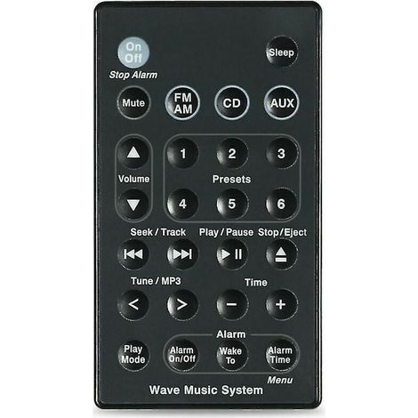 Ersatz für Bose Wave Music System Soundsystem-Fernbedienung Awr1b1 Awr1b2 Awrcc1 Awrcc2 Awrcc3 (1/4)