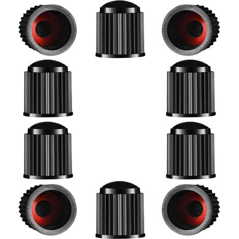 Bouchons de valve de pneu, couvercles anti-poussière de poignée de pneu de voiture en plastique pour SUV, moto, camion, vélo 100 pièces (1/5)