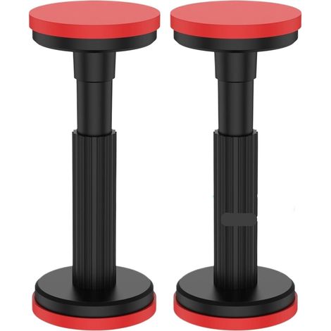Lot de 2 barres de support télescopiques réglables de 18 à 45 cm pour 3ème main - Capacité de charge de 200 kg - Haute dureté - Cadre de porte télescopique - Support de levage pour cloison sèche (1/5)