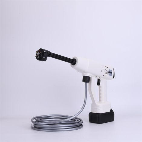 Pistolet de lavage de voiture haute pression sans fil, avec tuyau et accessoires, adapté au nettoyage extérieur haute pression. (1/5)