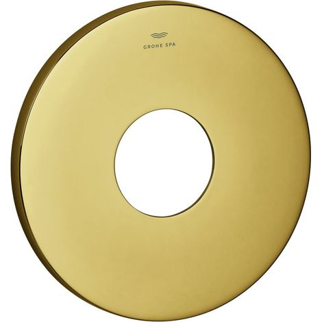 Grohe Rosette rund für Einhandmischer-Fertigmontageset, Metall, 6 Grad ausrichtbar, Cool Sunrise, 48615GL0 (1/2)