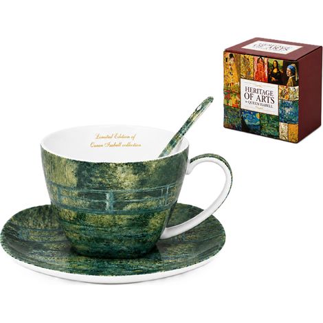 Taza "Puente sobre el estanque" de Claude Monet, 250 ml. Regalo para la reina Isabel. (1/5)