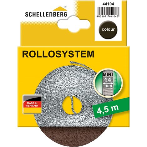 Sangle pour volet roulant, 14 mm, 4,5 m, Marron (1/2)