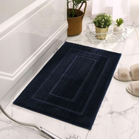 Rutschfeste Badematte – geeignet für Badezimmer, Küchen, Schlafzimmer usw. – 1 Stück, 40 × 60 cm, dunkelblau (1/5)
