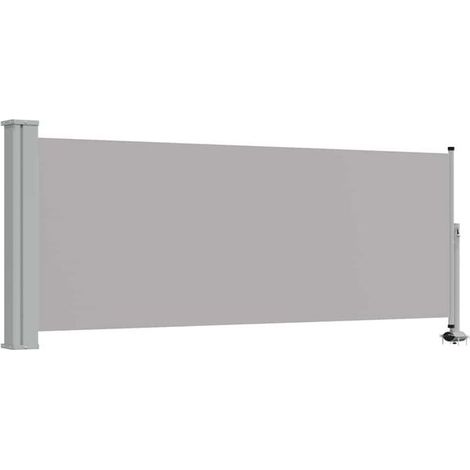 Store latéral rétractable pour terrasse 100 x 300 cm gris (1/5)