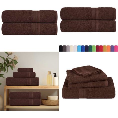 Handtücher FROGN 2 Stk. Braun 50x100 cm 360 g/m² - Baumwolle - Frottiertuch (1/5)