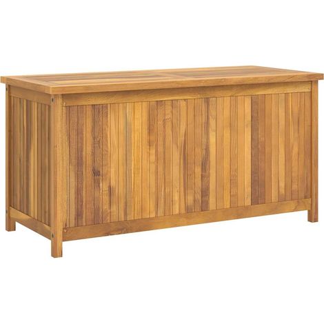 Maison Exclusive - Cassa da Giardino 114x50x58 cm in Legno Massello di Teak (1/5)