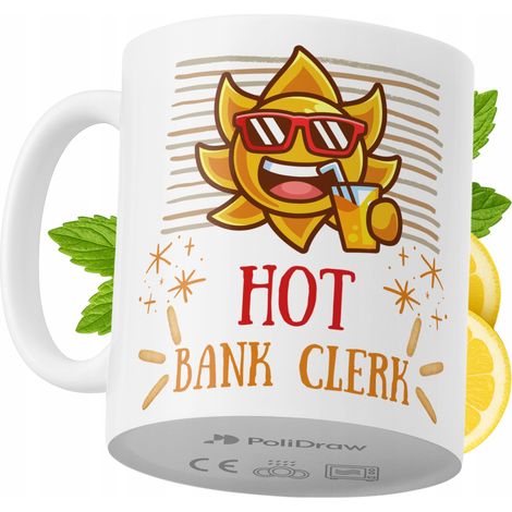 Lustige Kaffeetasse mit witzigem Textdesign für Bankangestellte – ideal für Geburtstage, Namenstage und Feiertage. Hochwertige Tasse für besondere Anlässe im Büro oder Homeoffice. Farbe: Weiß, 330 ml.