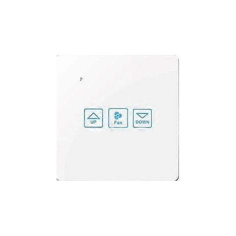 Lüfterdrehzahlregelung per Touch-Schalter, WLAN-fähig, Smart Deluxe Kristall-Panel-Schalter, Tuay App-Fernbedienung, 90 V/250 V, EU/UK-Schalter (C)