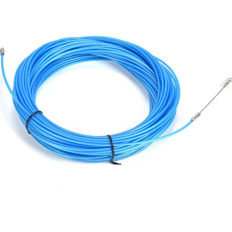 Câble en acier gainé plastique bleu résistant à la corrosion pour treuil, levage et remorquage, 50 mètres (164 pieds)