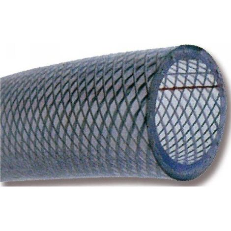 Tuyau Cristal Armé 100m 10x16 mm - Résistant et Flexible - Idéal pour Transports de Liquides - D-Work