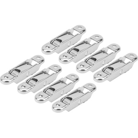 Lot de 20 poulies doubles plates pour portes et fenêtres coulissantes, en plastique et acier, avec système de poussée-traction flexible. (1/5)