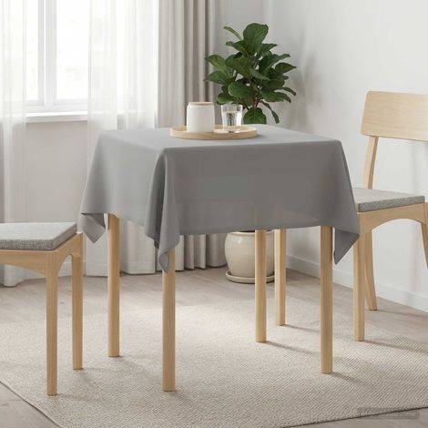 vidaXL Table Cloth 5 pcs Square Light Grey 90 x 90 cm Polyester (1/5)