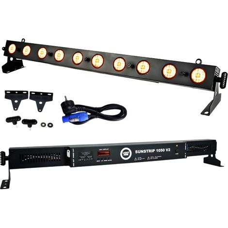 LIGHT4ME Sunstrip 1050 V2 striscia luminosa alogena illuminazione scenica retrò luce calda 10x50W WW (1/5)