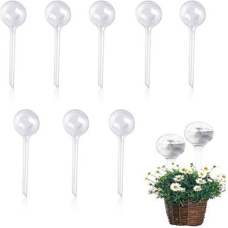BUNTHAUS 8 Pièces Boules d'Irrigation pour Plantes,Goutte a Goutte,Arrosage Plante Vacances,Irrigation Goutte à Goutte Kit,Goutte Gouttes Automatiques pour Plantes en Pot D'intérieur