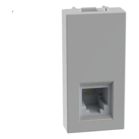 Bticino matixgo k10 connecteur rj11 gris - jg4258rj11
