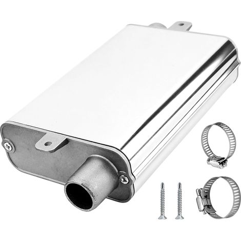24 mm Abgasschlauch Schalldämpfer, 24mm silencieux de chauffage de stationnement Diesel d'acier inoxydable pour pour Kit De Chauffage De Voiture (1/5)