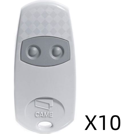 Lot de 10 Compatible avec la télécommande CAME TOP-432EE,émetteur manuel 2 touches 433 MHz (1/2)
