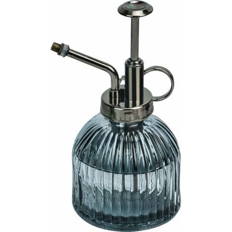 Annaffiatoio retrò a spruzzo, annaffiatoio in vetro da 200 ml per piante, annaffiatoio in vetro per terrari e vasi da interno, per uso interno ed esterno, giardino, fiori, piante d'appartamento, grigi (1/5)