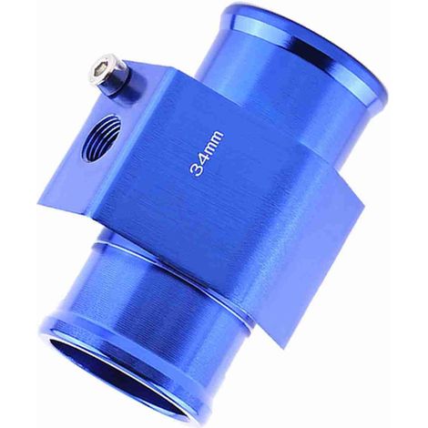 Adaptateur de Capteur de Température, Sonde Température de l'Eau Joint de Tuyau de Radiateur Universel en Alliage Aluminium 26mm - 40mm Bleu (34MM) (1/5)