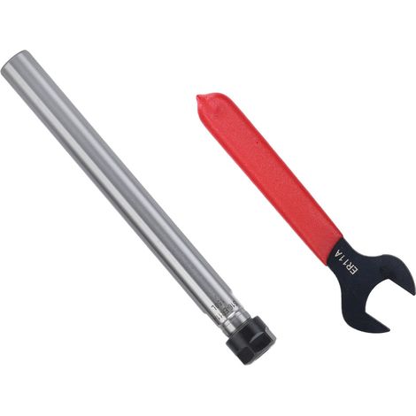 Mandrin de précision ER11 à queue droite avec rallonge 150mm pour fraiseuses CNC et tours C16‑ER11A‑150L