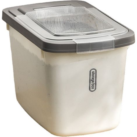 recipiente hermético, cereales, arroz, comida para perros, taza medidora, cocina (1/5)